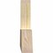 Ekena Millwork Portland Rough Sawn Timber Gable Bracket, Douglas Fir, 60"W x 10"H x 2"D x 4"F, 4/12 Pitch GBW060X10X0204POR00RDF - alternate 5